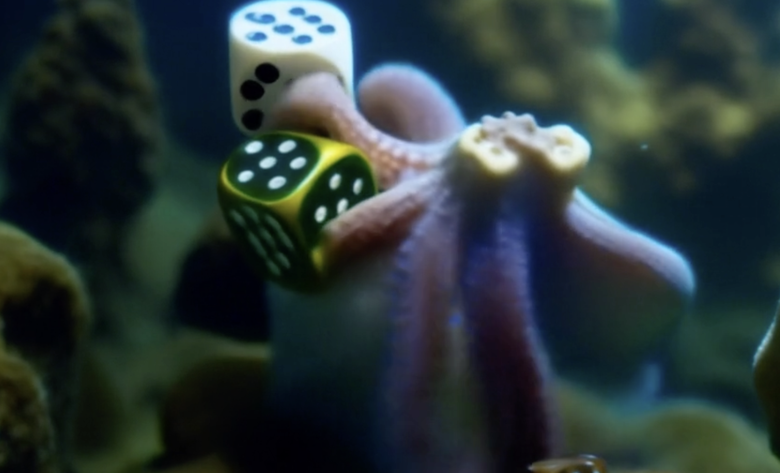 Distorted Dice – AI-generated die 1