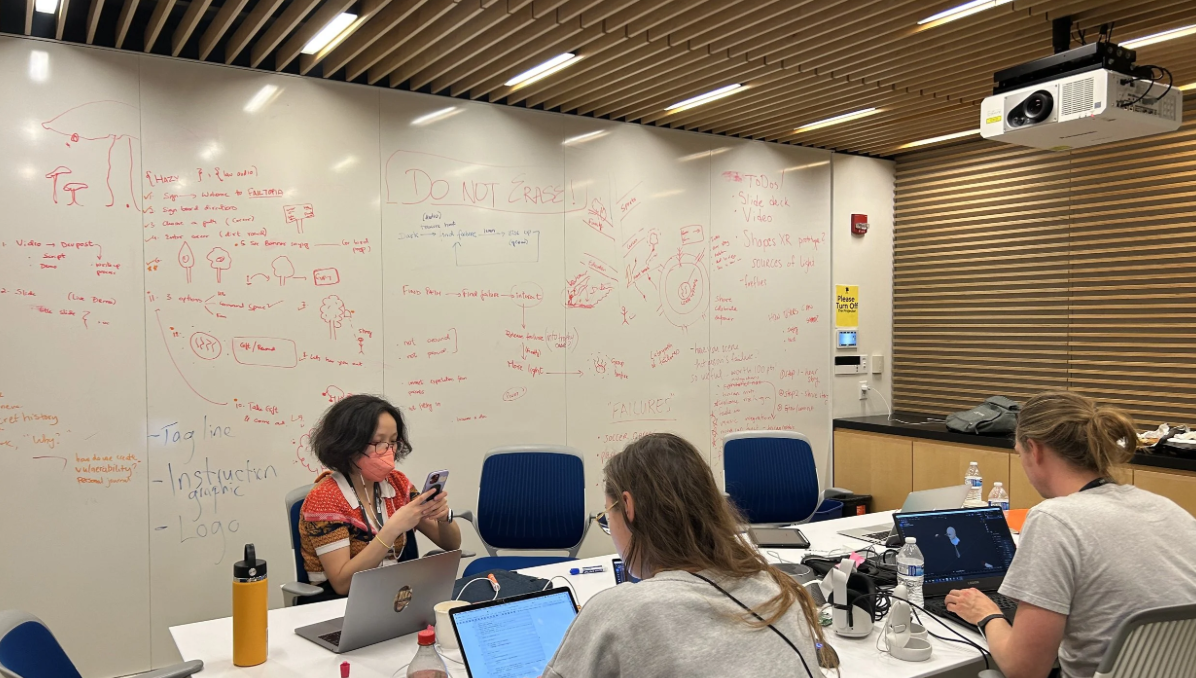 Failtopia team working on the project